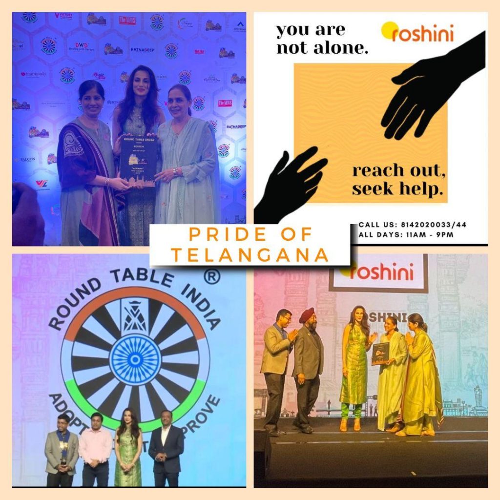 Roshini Trust awarded “Pride of Telangana” in the NGO category